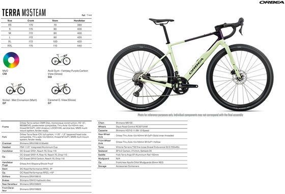 2026 ORBEA TERRA M35TEAM - OMR Carbon - Shimano GRX RX820 (T144) Gravel Bike