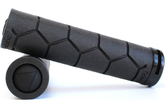Fabric Silicone Lock-On Grips - Black